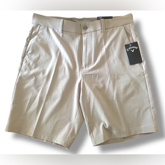 Callaway Men’s Opti-Dri Flat Front Stretch Golf Short 32 waist 9in length NWT - Picture 4 of 11